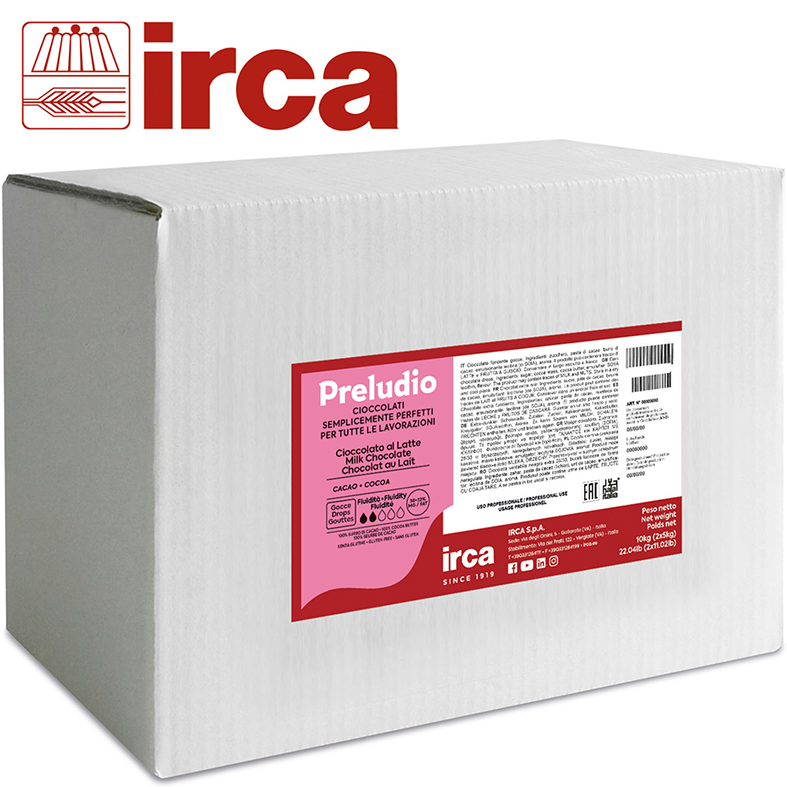 картинка Шоколад молочный IIrca Preludio (Италия), 30% какао, 10кг. от магазина Лавка кондитера. Магазин для кондитеров и любителей сладкого творчества