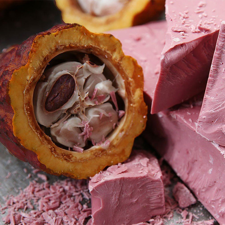 картинка Шоколад рубиновый Ruby Callebaut (Бельгия), 47.3% какао, 250гр. от магазина Лавка кондитера. Магазин для кондитеров и любителей сладкого творчества