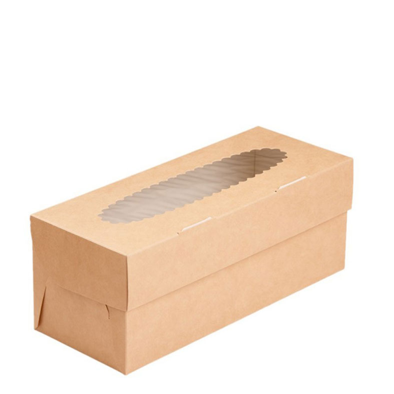 Коробка для капкейков, 3 ячейки, с окном, крафт (упаковка 50шт.). Лавка кондитера - магазин для кондитеров и любителей сладкого творчества.