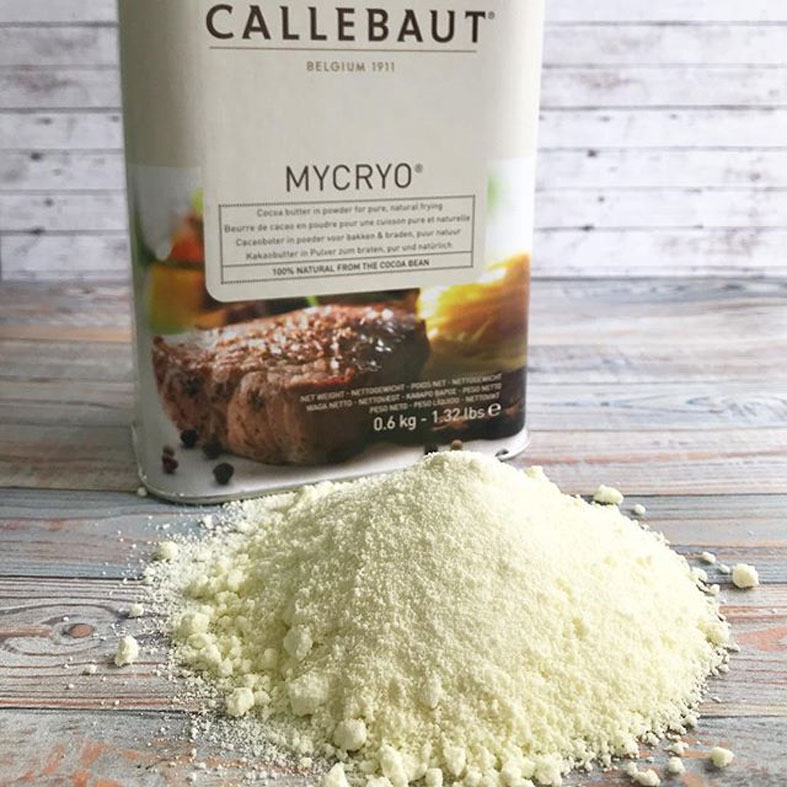 картинка Какао-масло Mycryo Callebaut (Бельгия), порошок, 600гр. от магазина Лавка кондитера. Магазин для кондитеров и любителей сладкого творчества