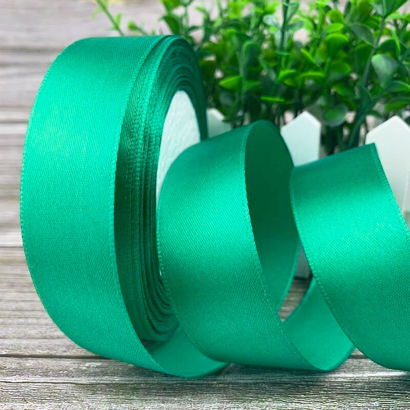 Лента атласная ширина 25мм Мятная (25/054). Лавка кондитера - магазин для кондитеров и любителей сладкого творчества.