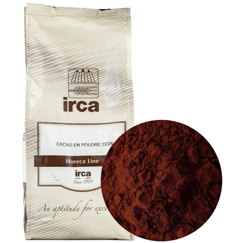 картинка Какао-порошок алкализованный Irca, жироность 22-24%, 500гр. от магазина Лавка кондитера. Магазин для кондитеров и любителей сладкого творчества