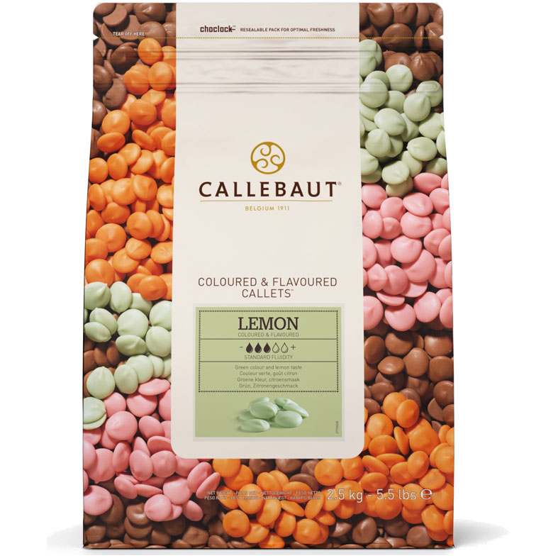 картинка Шоколад со вкусом Лимона Callebaut (Бельгия), 27,5% какао, 2,5кг. от магазина Лавка кондитера. Магазин для кондитеров и любителей сладкого творчества
